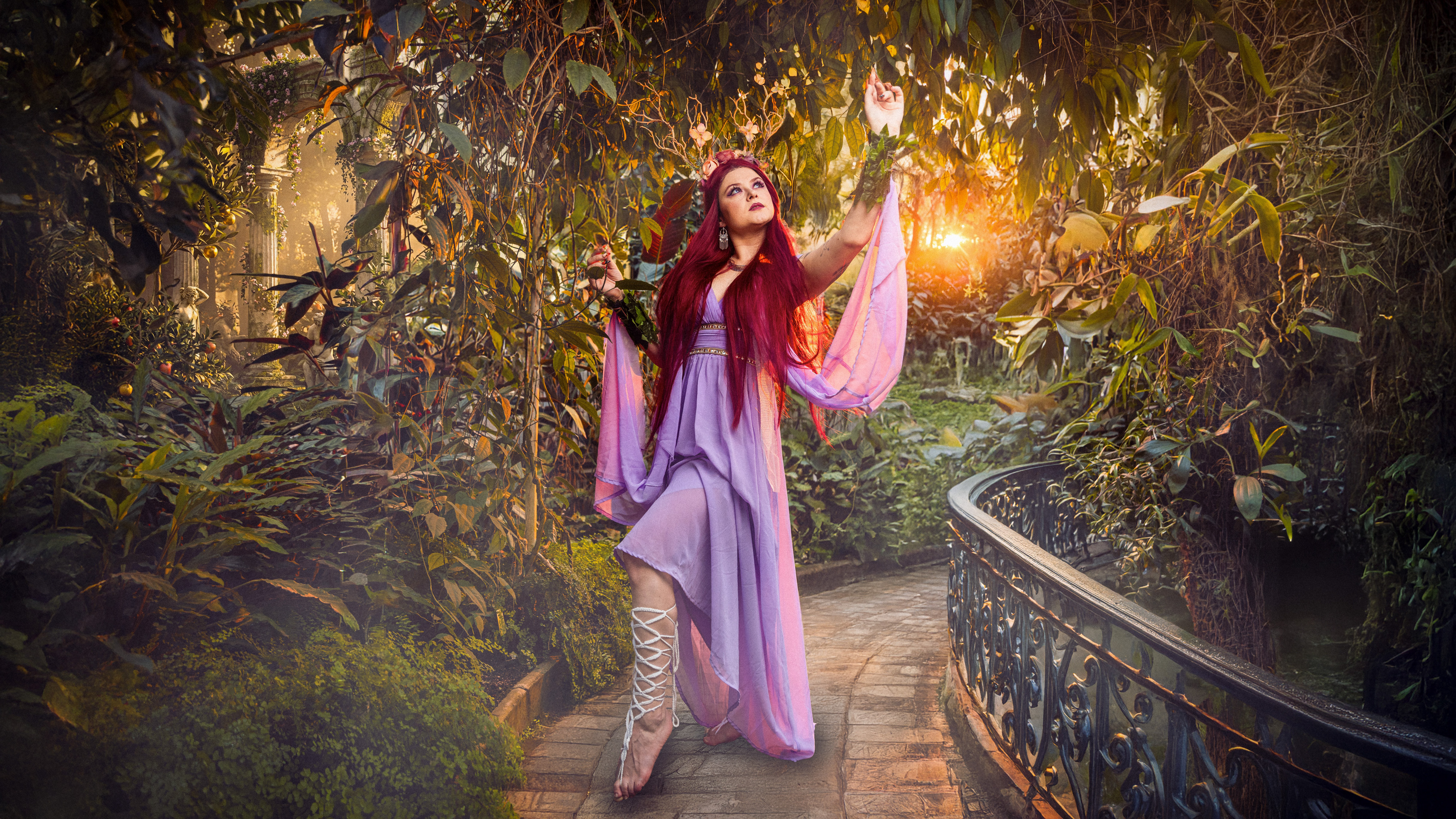 Fantasy portrét s koněm