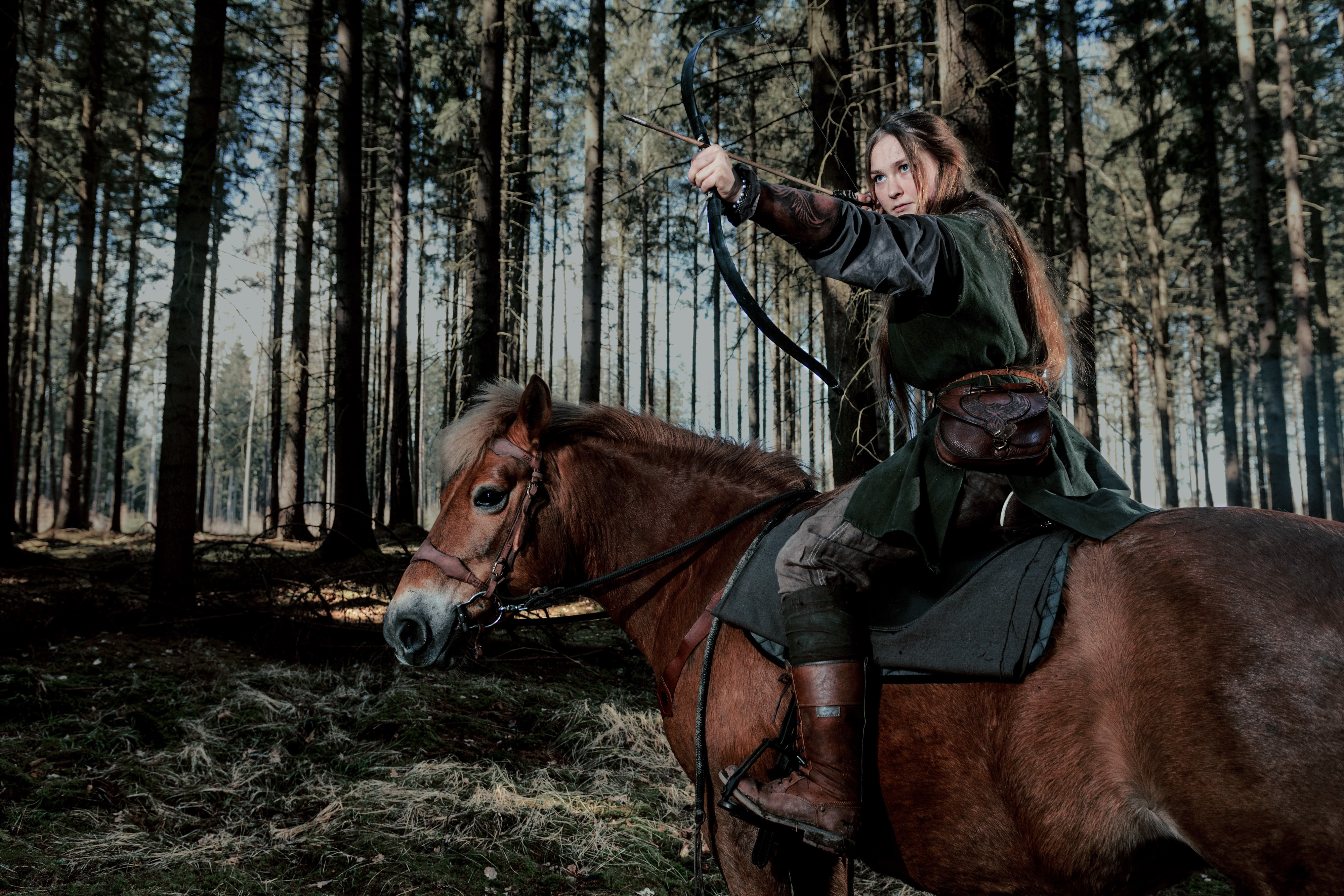 Fantasy portrét s koněm